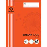 olympic t2y14 botany book qld ruling year 1 24mm 55gsm 48 page 225 x 175mm