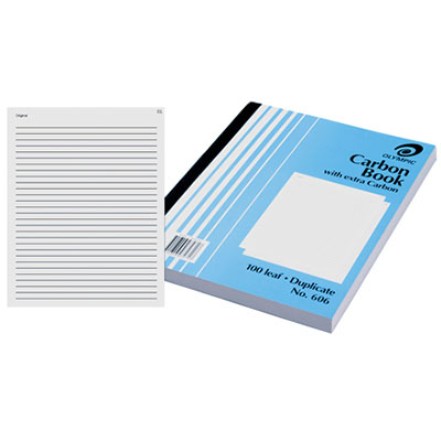 Image for OLYMPIC 606 CARBON BOOK DUPLICATE PLAIN 100 LEAF 250 X 200MM from Ross Office Supplies Office Products Depot