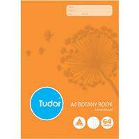 tudor botany book stapled 14mm ruled 64 page a4