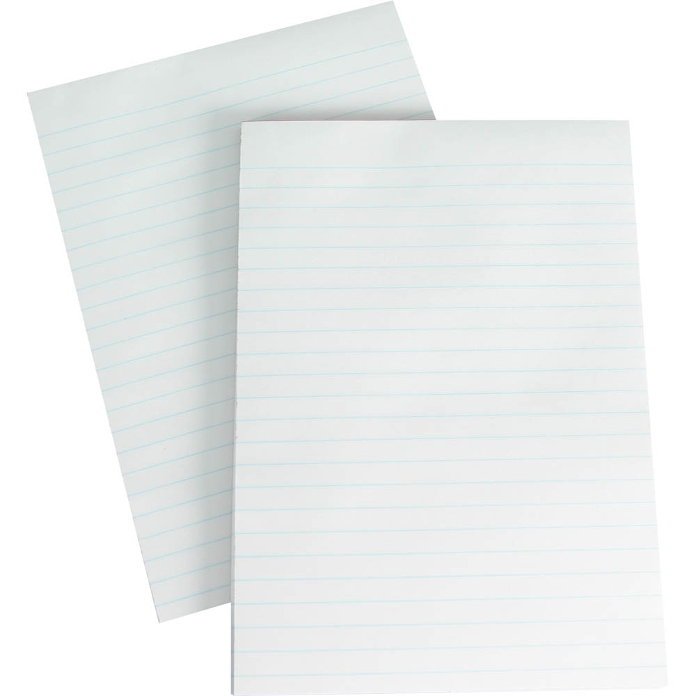 Image for OLYMPIC WRITING PAD 8MM RULED 50GSM 200 PAGE A5 WHITE from OFFICEPLANET OFFICE PRODUCTS DEPOT