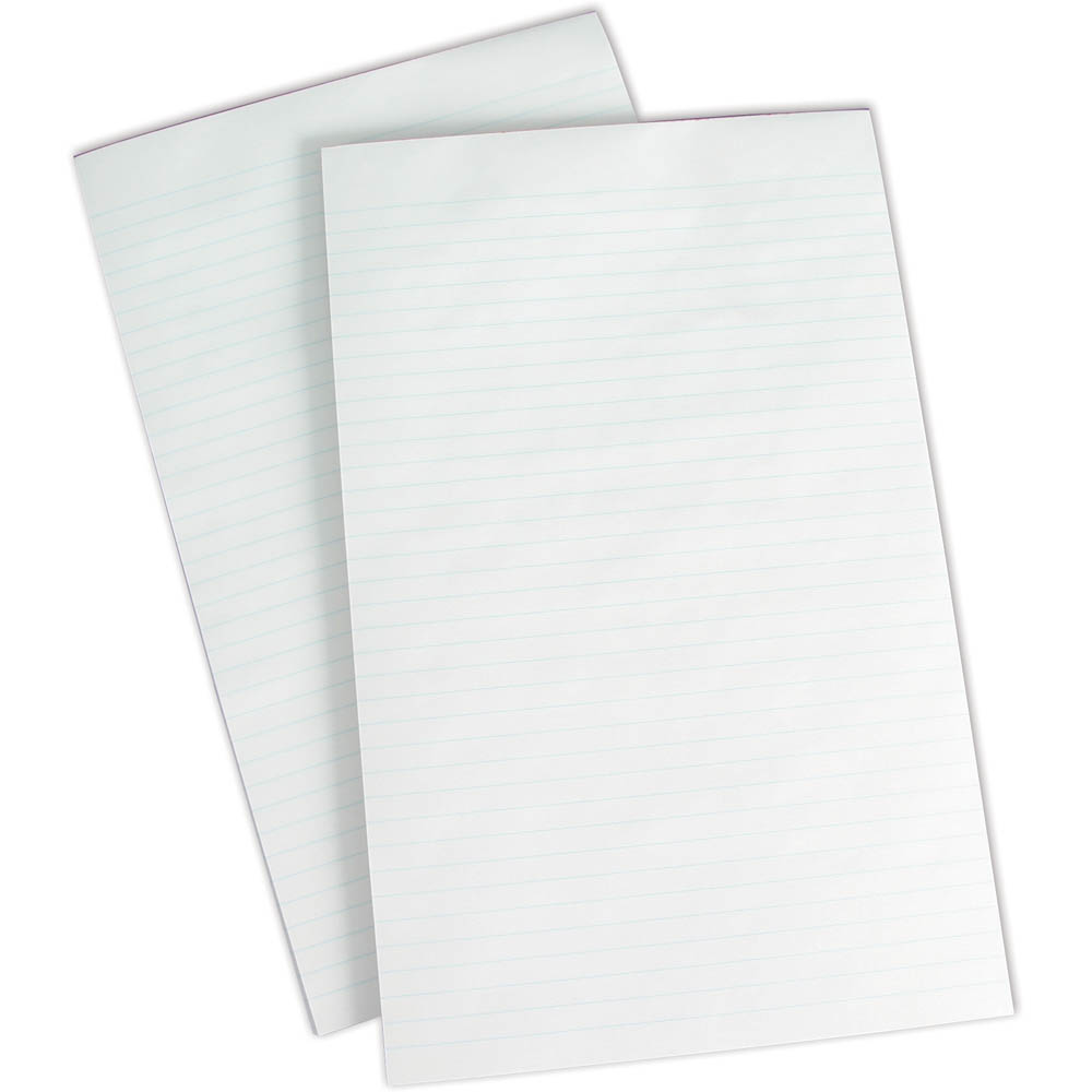 Image for OLYMPIC WRITING PAD 8MM RULED 50GSM 200 PAGE FOOLSCAP WHITE from Total Supplies Pty Ltd