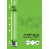 olympic rd145 reinforced a4 loose refill 14mm dotted thirds 55gsm 50 sheets