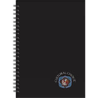 cultural choice notebook hard cover 8mm ruled 70gsm 120 page a5 black