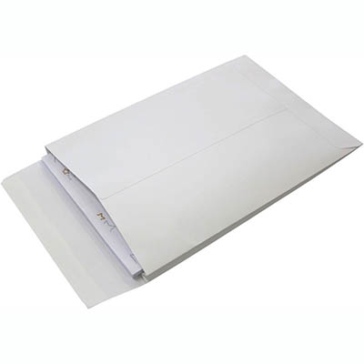 Image for TUDOR C4 ENVELOPES POCKET EXPANDABLE PLAINFACE STRIP SEAL 100GSM 340 X 229MM WHITE BOX 100 from Office Business Office Products Depot