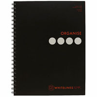 whitelines spiral 4-subject notebook 240 page 80gsm a4