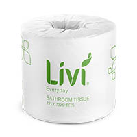 livi basics toilet tissue 2-ply 700 sheet carton 48