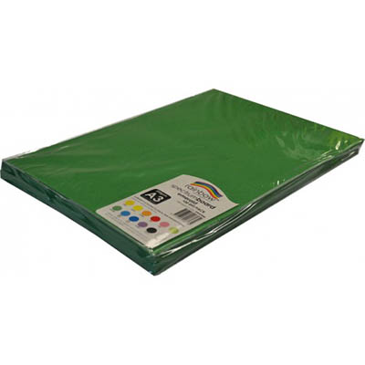 Image for RAINBOW SPECTRUM BOARD 220GSM A3 EMERALD GREEN PACK 100 from Albany Office Products Depot