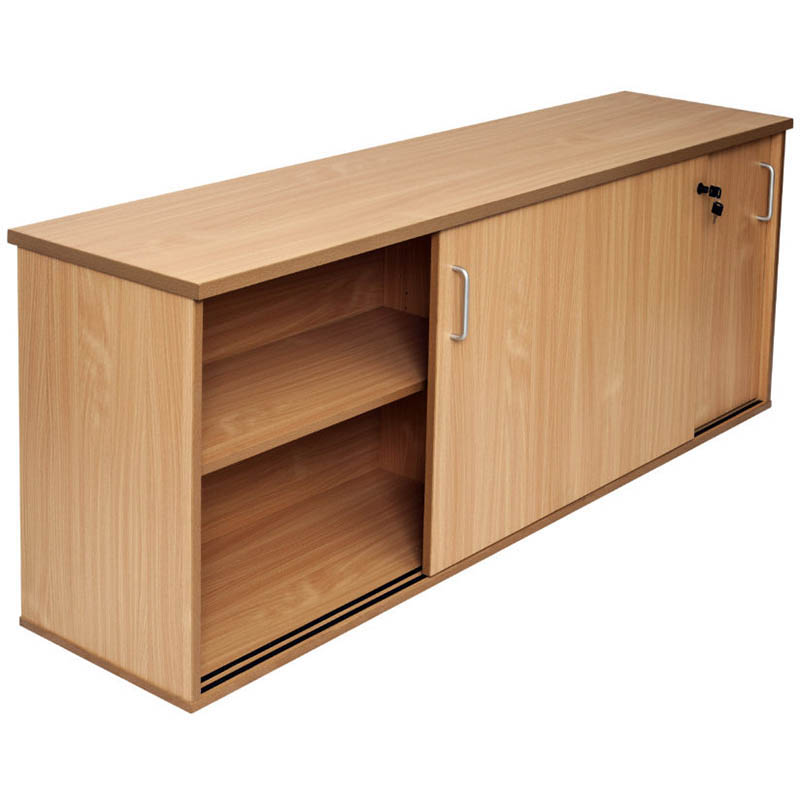 Image for RAPID SPAN CREDENZA SLIDING DOOR LOCKABLE 1800 X 450 X 730MM BEECH from Barkers Rubber Stamps & Office Products Depot