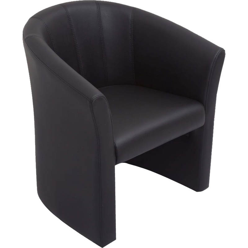 Image for RAPIDLINE SPACE EXECUTIVE TUB CHAIR SINGLE SEATER PU BLACK from Office Products Depot