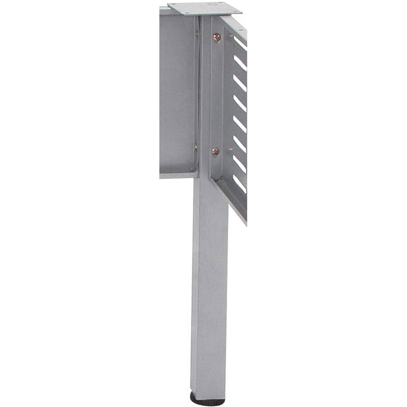 Image for RAPID SPAN CORNER WORKSTATION SQUARE POLE BRUSHED SILVER from Total Supplies Pty Ltd