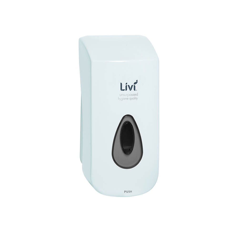 Image for LIVI SOAP AND SANITISER DISPENSER 1 LITRE WHITE from MOE Office Products Depot Mackay & Whitsundays
