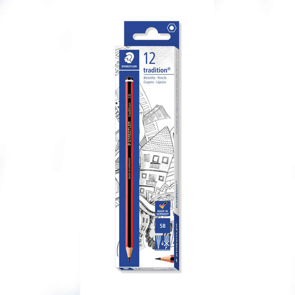 Image for STAEDTLER 110 TRADITION GRAPHITE PENCILS 5B BOX 12 from Total Supplies Pty Ltd