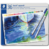 staedtler 125 karat aquarell watercolour pencils assorted pack 36