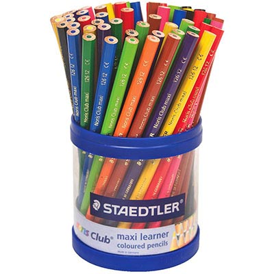 Image for STAEDTLER 126 NORIS CLUB MAXI LEARNER COLOURED PENCILS ASSORTED TUB 70 from Barkers Rubber Stamps & Office Products Depot