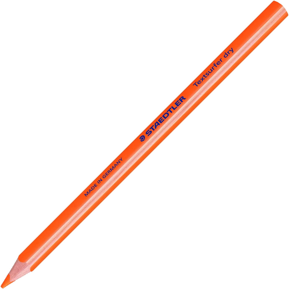 Image for STAEDTLER 128 TEXTSURFER TRIANGULAR HIGHLIGHTER PENCILS ORANGE BOX 12 from Office Products Depot