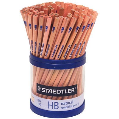 Image for STAEDTLER 130 NATURAL GRAPHITE PENCIL HB TUB 100 from Total Supplies Pty Ltd