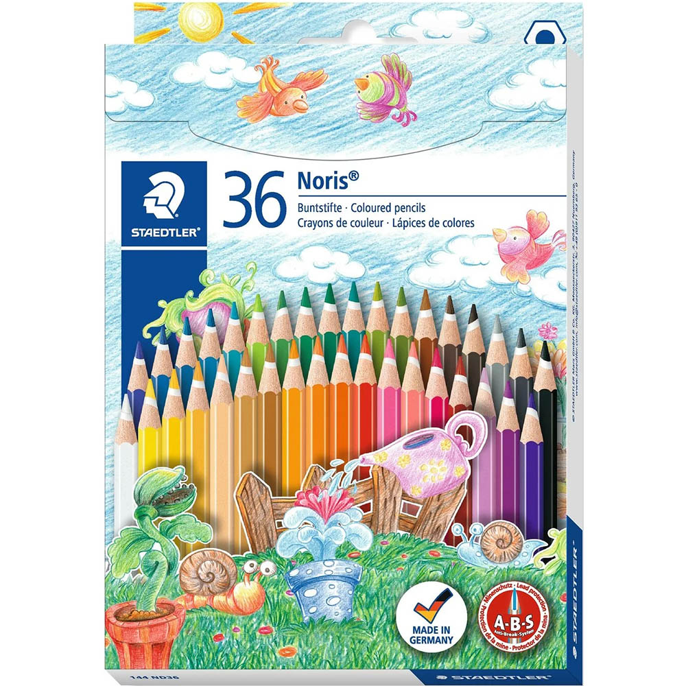 Image for STAEDTLER 144 NORIS AQUARELL WATERCOLOUR PENCILS ASSORTED PACK 36 from MOE Office Products Depot Mackay & Whitsundays