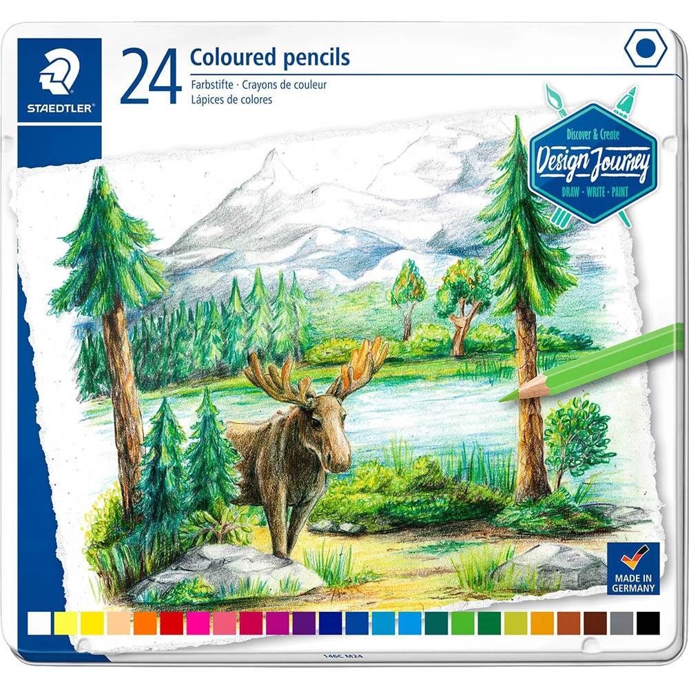 Image for STAEDTLER 146C COLOURED PENCILS ASSORTED PACK 24 from MOE Office Products Depot Mackay & Whitsundays