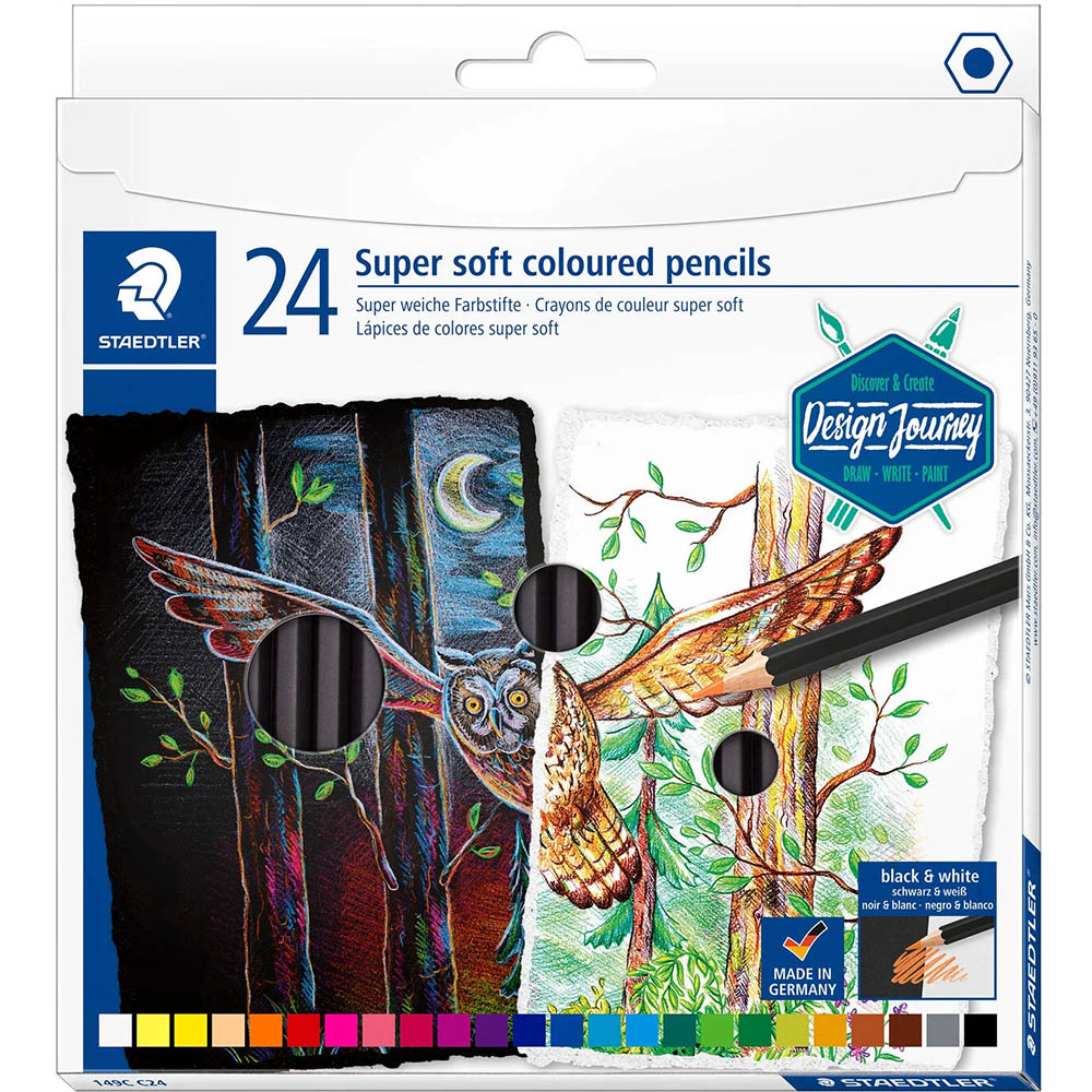 Image for STAEDTLER 149C DESIGN JOURNEY SOFT PENCILS ASSORTED PACK 24 from Total Supplies Pty Ltd
