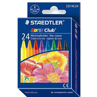 staedtler 220 noris club wax crayons assorted box 24