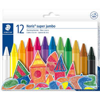 staedtler 226 noris super jumbo wax crayons assorted pack 12