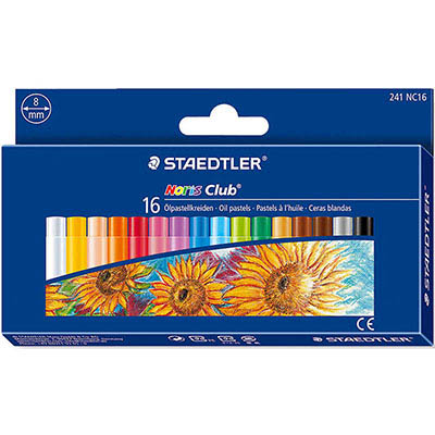 Image for STAEDTLER 241 NORIS CLUB OIL PASTELS ASSORTED BOX 16 from Albany Office Products Depot