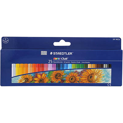 Image for STAEDTLER 241 NORIS CLUB OIL PASTELS ASSORTED BOX 24 from MOE Office Products Depot Mackay & Whitsundays
