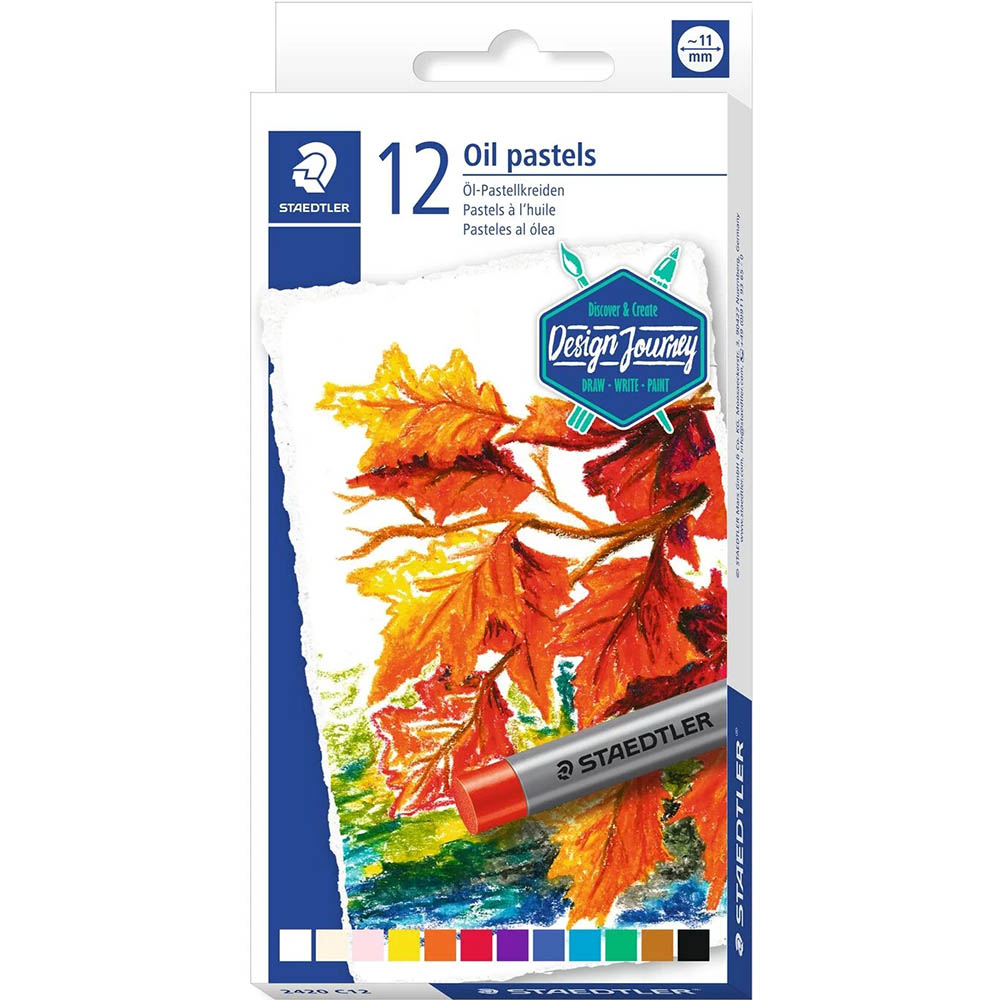 Image for STAEDTLER 2420 OIL PASTELS ASSORTED PACK 12 from Office Products Depot