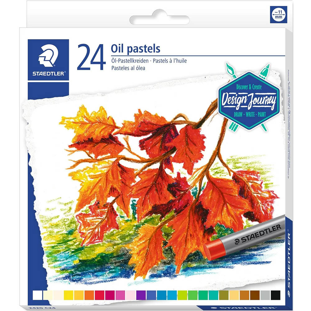Image for STAEDTLER 2420 OIL PASTELS ASSORTED PACK 24 from Total Supplies Pty Ltd