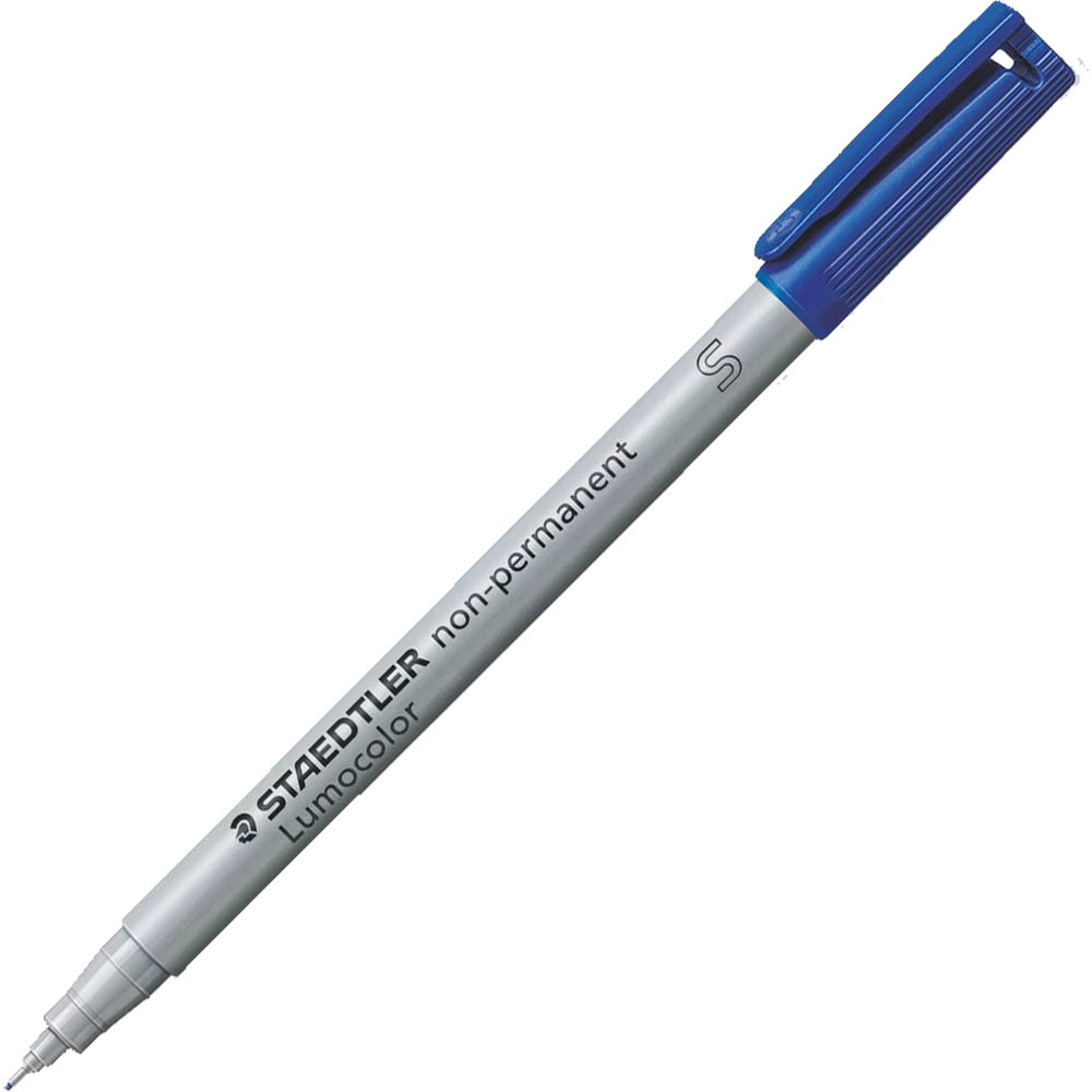 Image for STAEDTLER 311 LUMOCOLOR NON-PERMANENT MARKER BULLET SUPERFINE 0.4MM BLUE from MOE Office Products Depot Mackay & Whitsundays