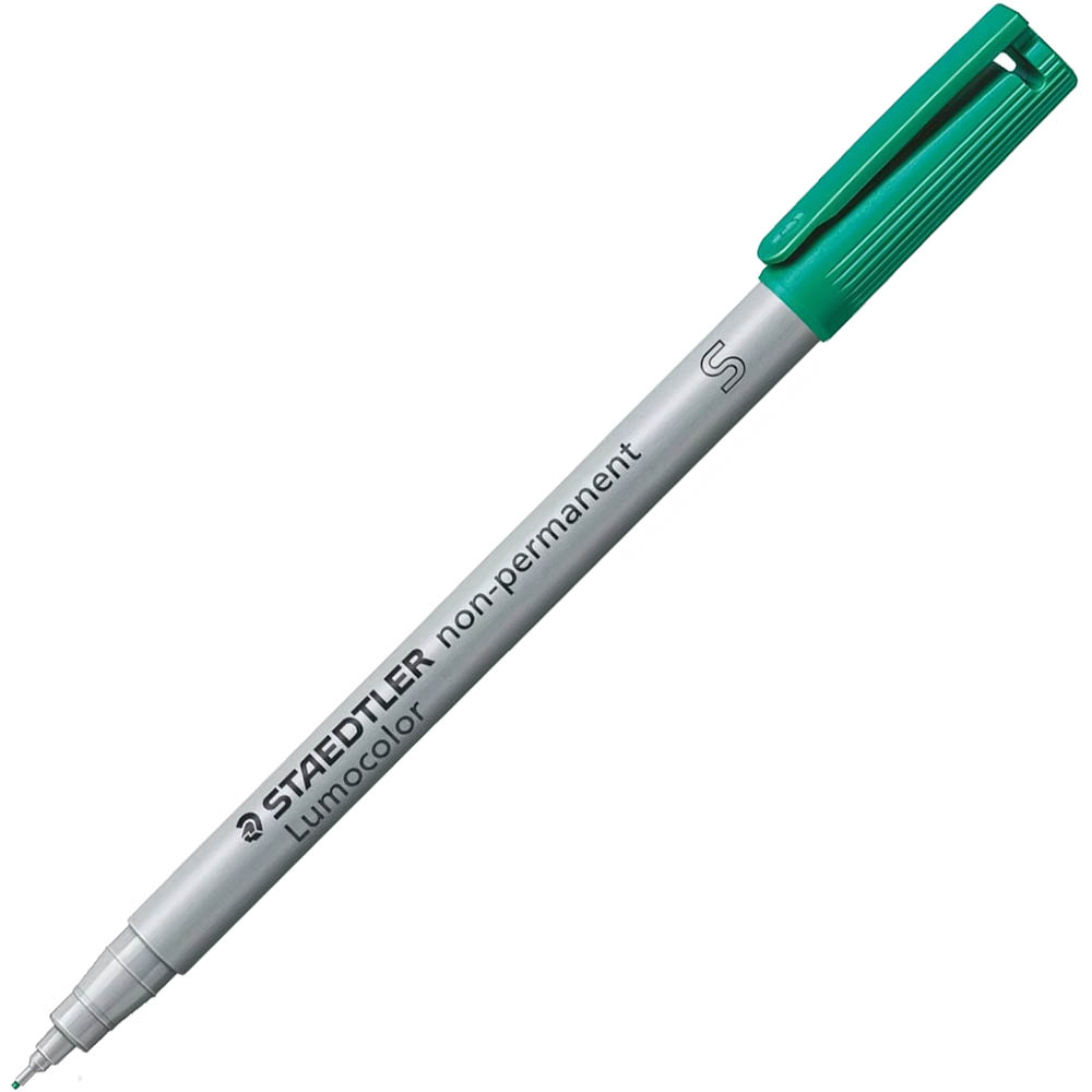 Image for STAEDTLER 311 LUMOCOLOR NON-PERMANENT MARKER BULLET SUPERFINE 0.4MM GREEN from MOE Office Products Depot Mackay & Whitsundays