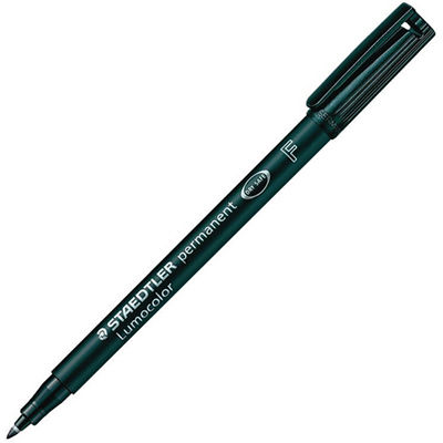 Image for STAEDTLER 318 LUMOCOLOR PERMANENT MARKER BULLET 0.6MM BLACK from Ross Office Supplies Office Products Depot