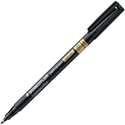 Image for STAEDTLER 319 LUMOCOLOR PERMANENT SPECIAL MARKER 0.6MM BLACK from Office Products Depot