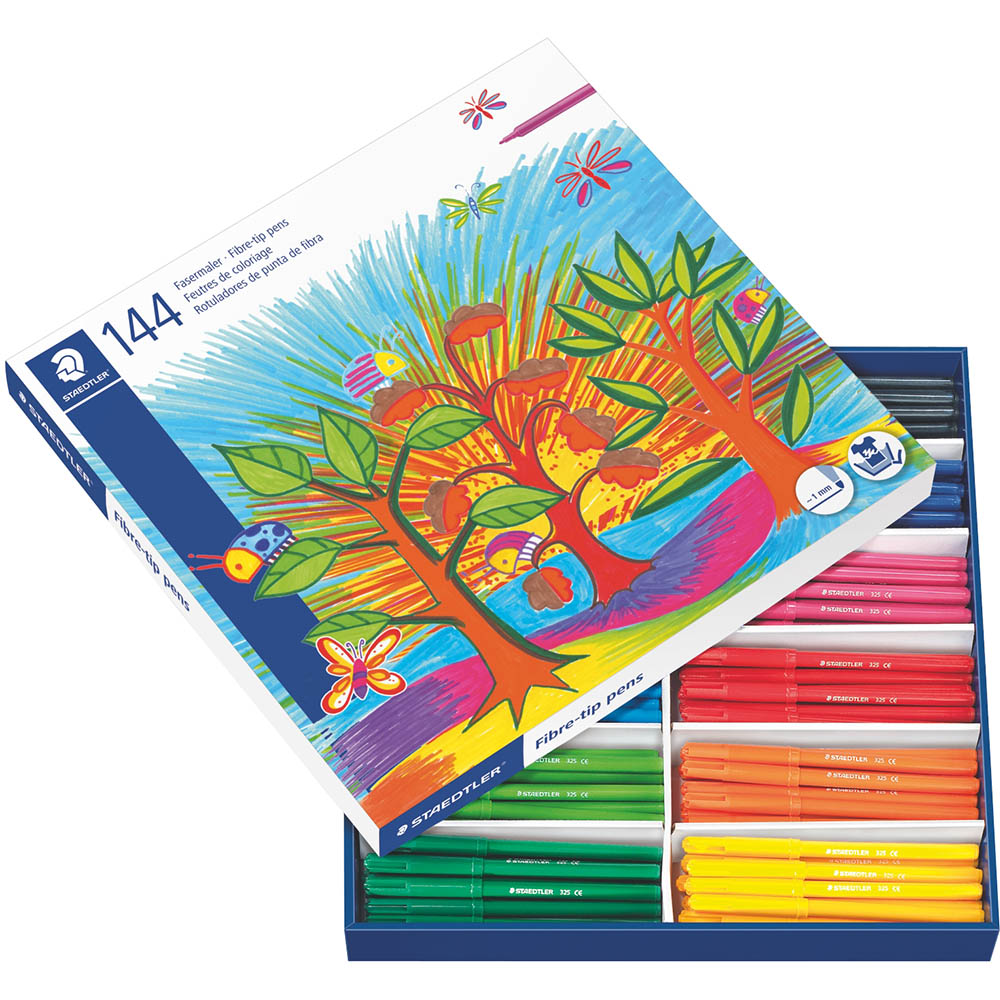 Image for STAEDTLER 325 NORIS CLUB FIBRE TIP PENS 1.0MM ASSORTED CLASSPACK 144 from Office Products Depot Gold Coast