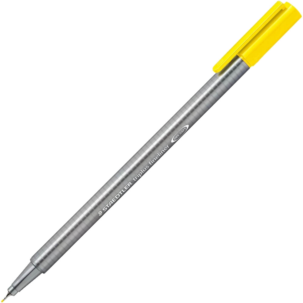 Image for STAEDTLER 334 TRIPLUS FINELINE PEN YELLOW BOX 10 from MOE Office Products Depot Mackay & Whitsundays