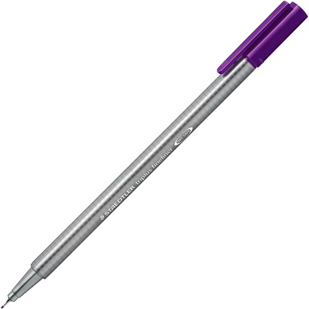 Image for STAEDTLER 334 TRIPLUS FINELINE PEN VIOLET BOX 10 from MOE Office Products Depot Mackay & Whitsundays