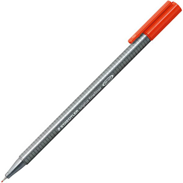 Image for STAEDTLER TRIPLUS 334 FINELINER SUPERFINE PEN 0.3MM RED from MOE Office Products Depot Mackay & Whitsundays