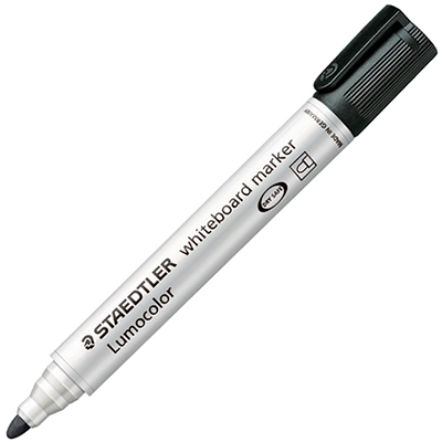 Image for STAEDTLER 351 LUMOCOLOR WHITEBOARD MARKER BULLET BLACK from Ross Office Supplies Office Products Depot