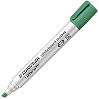 staedtler 351 lumocolor whiteboard marker chisel green