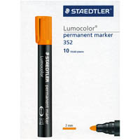 staedtler 352 lumocolor permanent marker bullet 2.0mm orange
