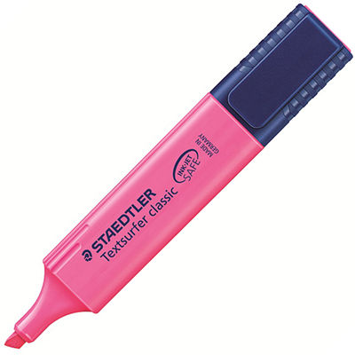 Image for STAEDTLER 364 TEXTSURFER CLASSIC HIGHLIGHTER CHISEL PINK from Total Supplies Pty Ltd