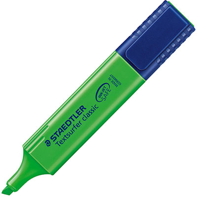 Image for STAEDTLER 364 TEXTSURFER CLASSIC HIGHLIGHTER CHISEL GREEN from Office Products Depot