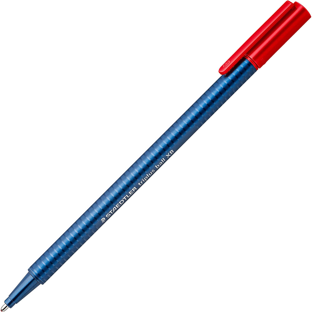 Image for STAEDTLER 437 TRIPLUS BALLPOINT PEN EXTRA BROAD RED BOX 10 from Office Products Depot