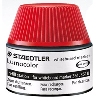Image for STAEDTLER 488-51 LUMOCOLOR WHITEBOARD MARKER REFILL STATION 20ML RED from Total Supplies Pty Ltd