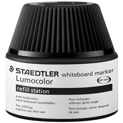 Image for STAEDTLER 488-51 LUMOCOLOR WHITEBOARD MARKER REFILL STATION 20ML BLACK from Total Supplies Pty Ltd