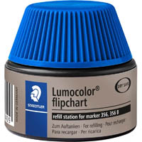 staedtler 488-56 lumocolor fipchart marker refill station 30ml blue