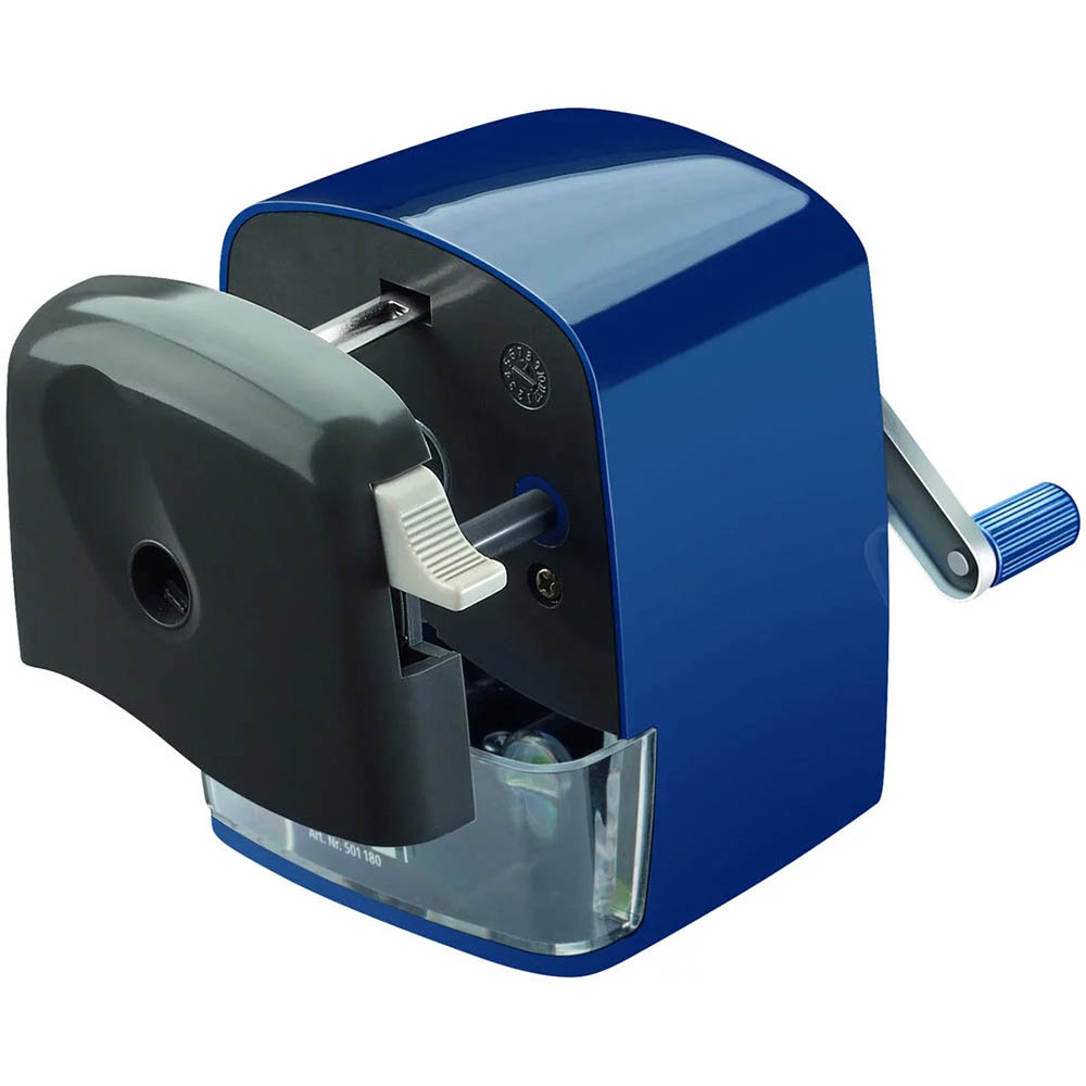 Image for STAEDTLER 501 MARS ROTARY PENCIL SHARPENER 1-HOLE BLUE from MOE Office Products Depot Mackay & Whitsundays