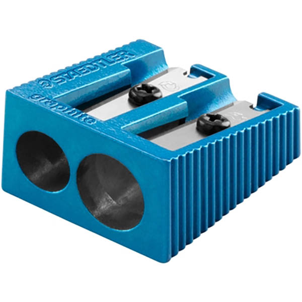Image for STAEDTLER 510 PENCIL SHARPENER 2-HOLE METAL ASSORTED from MOE Office Products Depot Mackay & Whitsundays