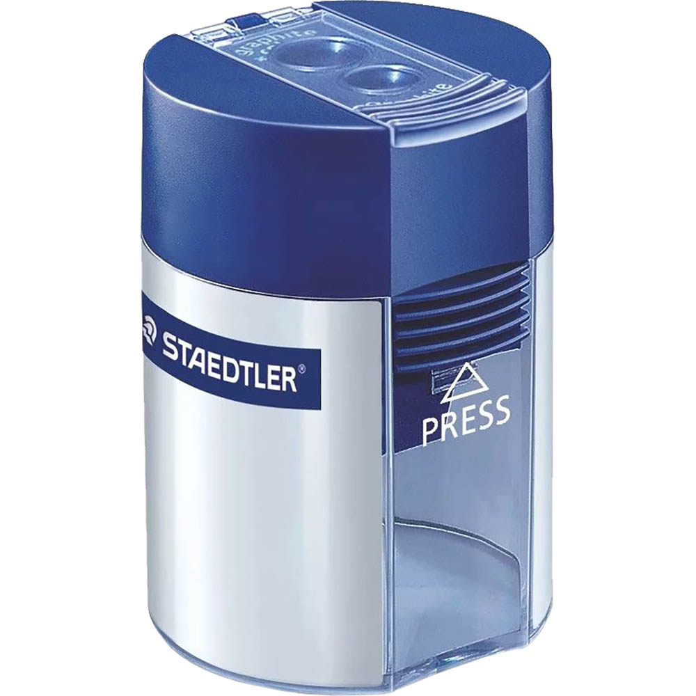 Image for STAEDTLER 512 001 TUB PENCIL SHARPENER 2-HOLE BLUE from Office Products Depot Gold Coast
