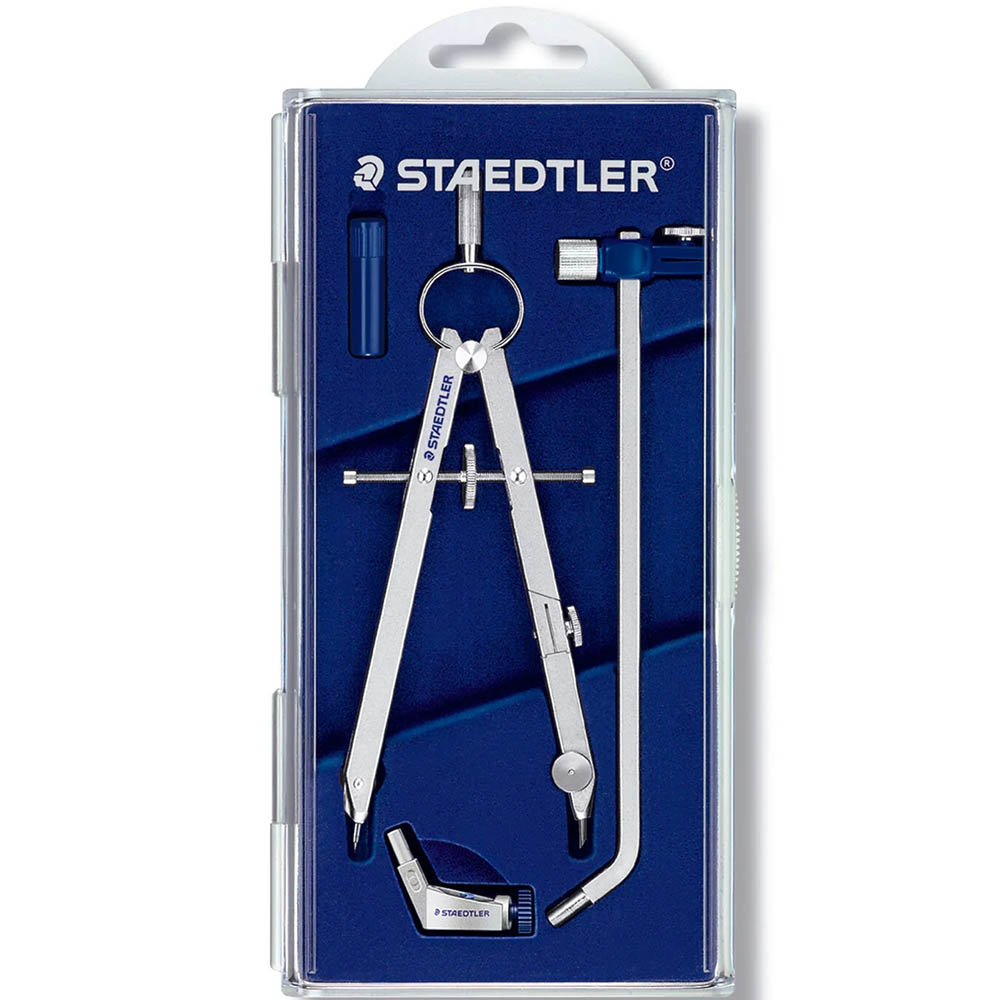 Image for STAEDTLER 551 MARS COMFORT PRECISION MASTERBOW COMPASS WITH EXTENSION BAR from Ross Office Supplies Office Products Depot